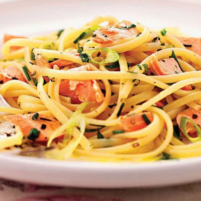 SMOKED-TROUT-&-HERB-BUTTER-LINGUINE